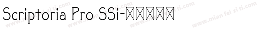 Scriptoria Pro SSi字体转换